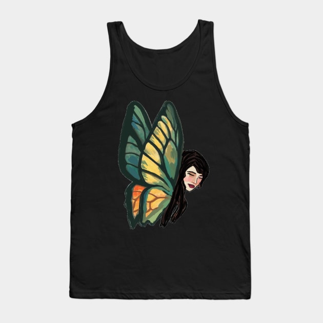 Social Butterfly Tank Top by Art by Ergate